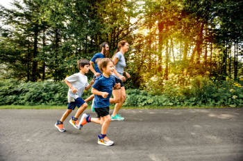 Exercise and the feet caucasian male and female adult child ssR